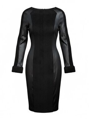 Katharine Kidd Long Sleeve Black Stretch Dress